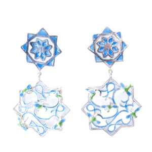 Pendientes de las Estrellas de 8 Puntas