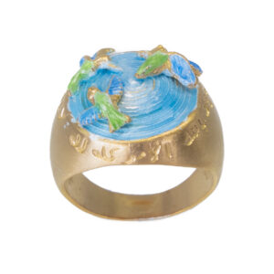 Anillo de la Fuente y los 3 Colibríes